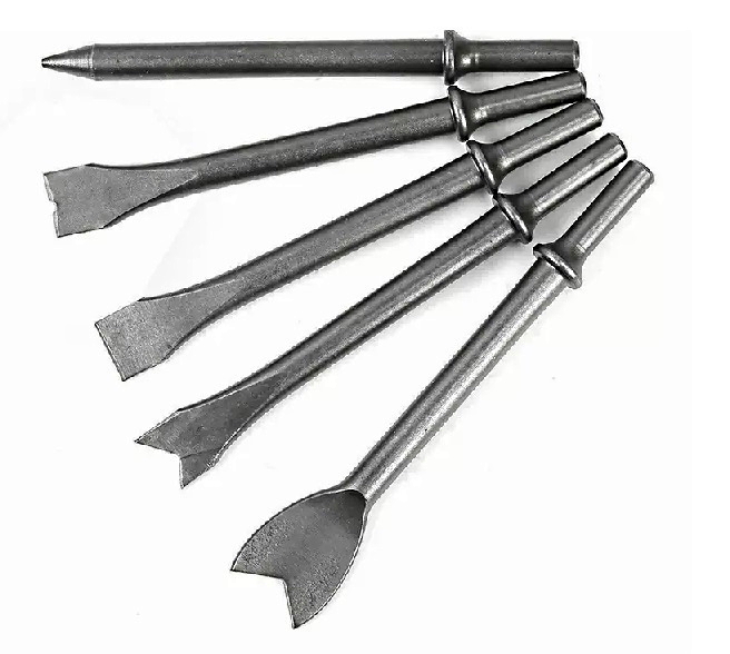 Ripping 4 Piece Air Chisel Air Tool Spike and Bits Weld Punch 